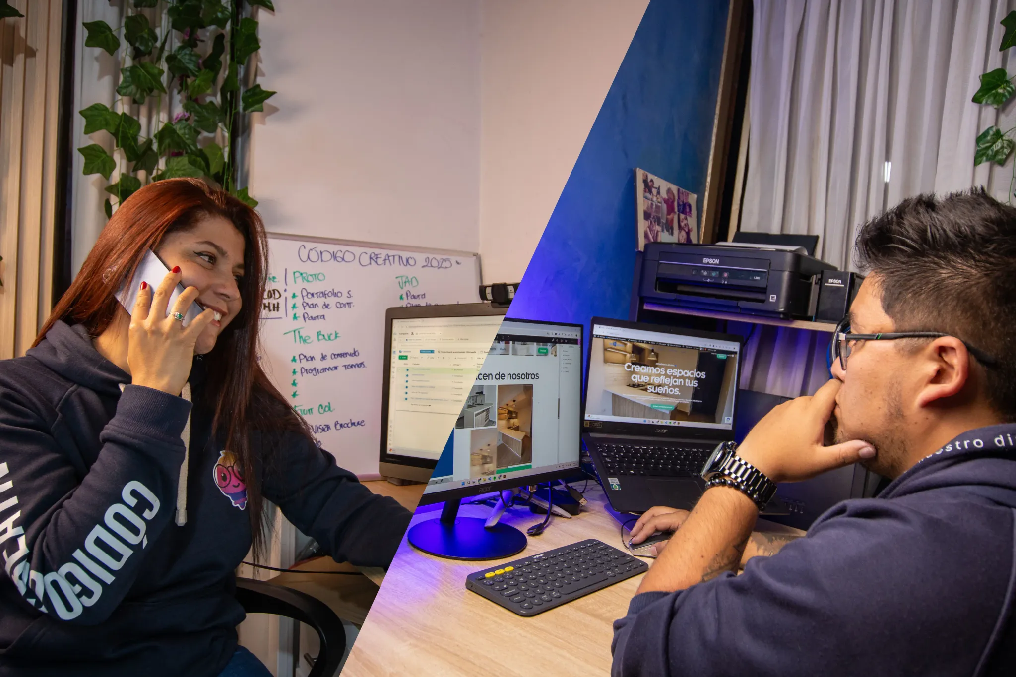 Equipo de Código Creativo trabajando en estrategia digital y desarrollo web